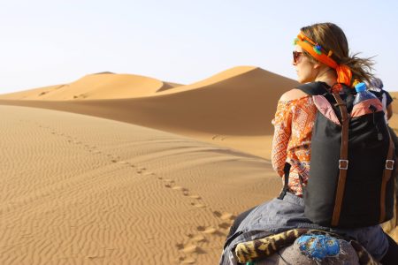 How far is the Sahara desert from Marrakech?